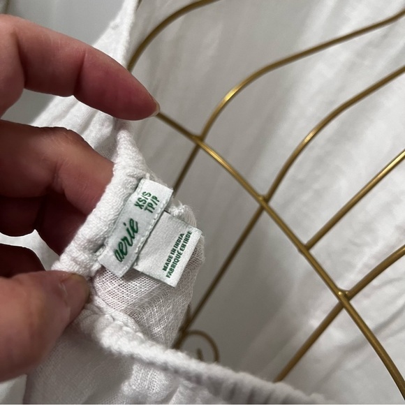 Aerie Swim White Cover Up Halter Neck Boho Fringe Lightweight Size XS / S - Picture 7 of 11